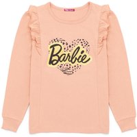 Barbie Girl's Kids Long Sleeved T-Shirt (Pink) in Pink | Size: 5-6 Years