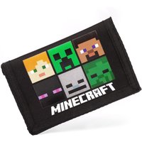Minecraft Kids Velcro Wallet (Black) in Black