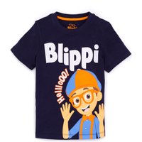 Blippi Kids Short Sleeved T-Shirt (Blue) in Blue | Size: 18-24 m