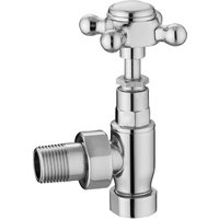 Heating Accessories Angled Radiator Valve Pack Chrome