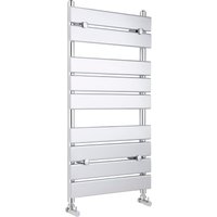 Balterley Contemporary Heated Towel Rail & 9 Flat Panels, 950mm x 500mm - Chrome in Silver