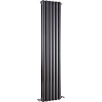 Balterley Aspire Vertical Double Panel Radiator, 1500mm x 383mm - Anthracite in Grey