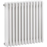 Balterley Triple Column Traditional Radiator 600 x 605mm - High Gloss White
