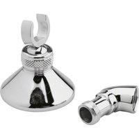 Round Wall Bracket & Elbow Chrome