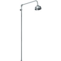 Balterley Rigid Riser Shower Kit with Swivel Spout Chrome in Silver