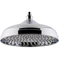 Balterley Fixed Shower Head 300mm Round Suits Wall/Ceiling Arms - Chrome in Silver