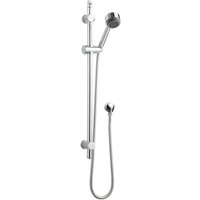 Slide Rail Shower Kit Multi Function Head Outlet Elbow Chrome