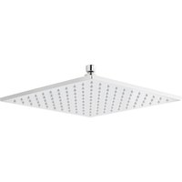 Balterley Square LED Fixed Shower Head Chrome 300mm in Silver