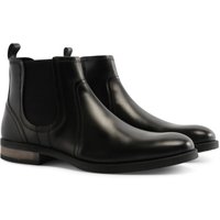 Silver Street London Men's Miller Leather Chelsea Boots in Black | Size: 8