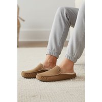 Walbrook Premium Suede Leather Fleece Lined Winter Slippers