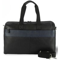 Silver Street London Men's Walter Premium Leather Holdalls in Black