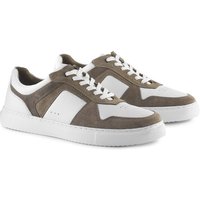 Trentham Premium Leather Casual Lace Up Trainers