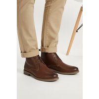 Silver Street London Men's Redhill Premium Leather Chukka Boots in Brown | Size: 12