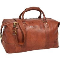 House of Leather Real Leather Holdall Large Size Duffle Bag Savoy Tan