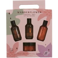 Wanderflower Travel Body Care Gift Set in Pink