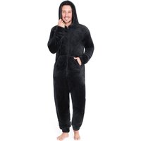 CityComfort Men's Onesie in Black | Size: XL