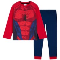 Marvel Boy's Boys Spiderman Pyjama Set in Blue | Size: 7-8 Years