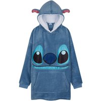 Disney Women's Stitch Ohana Oversized Hooded Poncho in Blue