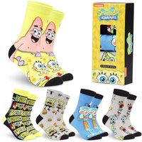 Sponge Bob Square Pants Men's 5 Pack Socks | Size: 6.5-8.5