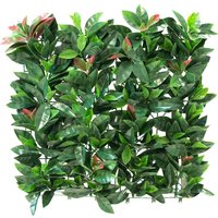 Primrose American Beech Artificial Patio Hedge 16 Panels 50cm x 50cm in None | Size: 50 cm x 50 cm