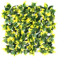 Leaf Artificial Hedge Outdoor Patio 16 Panels 50cm x 50cm None cm x 50 cm