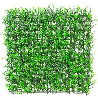 Buxus Artificial Hedge Outdoor Patio Fence 4 Panels 50cm x 50cm cm x 50 cm