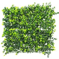 Primrose Dark Buxus Artificial Hedge Garden Patio Panels 50cm x 50cm in None | Size: 4 Pack