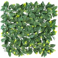 Laurel Leaf Artificial Garden Patio Outdoor Hedge 2 Panels 50cm x 50cm cm x 50 cm