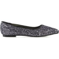 Rosalie Statement Pointed Toe Flat Bridal Ballerina Pump Shoes