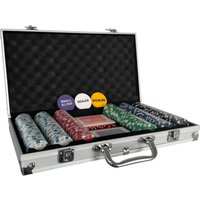 300 Piece Poker Set Complete Chips Cards Dice & Casino Style Case