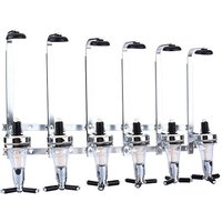 6 Bottle Wall Mounted Spirit Drink Dispenser Shot Measurer