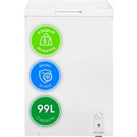 Abode Chest Freezer Freestanding 99L Suitable Garage Outbuilding A99CF0E1 in White