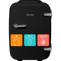 Abode 4L Mini Cooler for Makeup Storage, Drinks, Cosmetics in Black