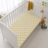 Soft & Breathable Cotton Nursery Giraffe Crib Fitted Sheet