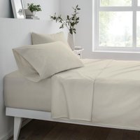 Polycotton Bed Linen Luxury Fitted Bedsheet or Pillowcase Non Iron Single Fitted