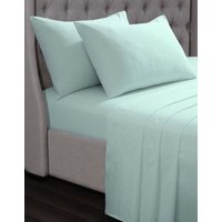 Luxury 100% Egyptian Cotton Fitted Sheet Duck Egg Single Fitted