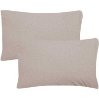 Jersey Melange Polycotton Easy Care Bed Linen Luxury Fitted Bedsheet or Pillowcase Standard Pillow Case