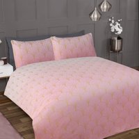 Printed Luxury Ombre Metallic Deco Duvet Cover Pillowcases Double