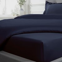 Luxurious 100% Cotton Sateen 40cm Extra Deep & Soft Fitted Sheet Double