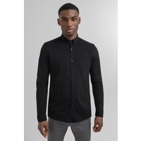 & Pique Jersey Long Sleeve Shirt