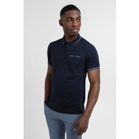 & Short Sleeve Polo Shirt Rib Detail & False Pocket