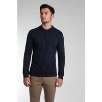& Pique Jersey Long Sleeve Polo