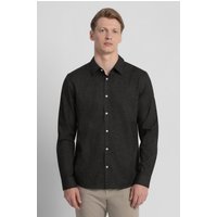 & Slub Texture Long Sleeve Casual Shirt