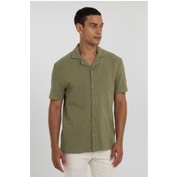 & Perivale Floral Jacquard Jersey Short Sleeve Shirt