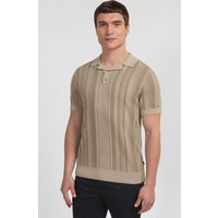 & Epping Stripe Knitted Polo Shirt