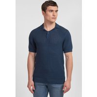 & Holborn Stripe Textured Short Sleeve Shirt
