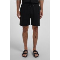 Steel & Jelly Men's Charlton - Stripe Jacquard Waffle Shorts in Black | Size: Medium