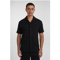 & Charlton Stripe Jacquard Waffle Short Sleeve Shirt