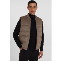 & Gidea Suede Look Puffer Gilet