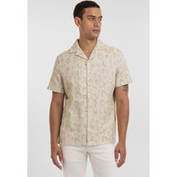 & Northolt Leopard Jacquard Short Sleeve Shirt
